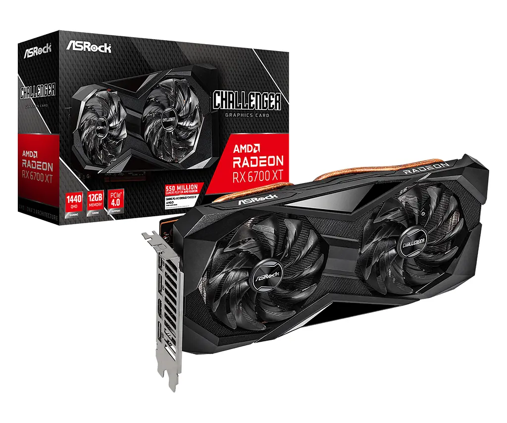 Відеокарта AsRock AMD Radeon RX 6700 XT 12GB Challenger (RX6700XT CLD 12G) (GDDR6, 192 bit, PCI-E v4.0 x16) Б/в - фото 5