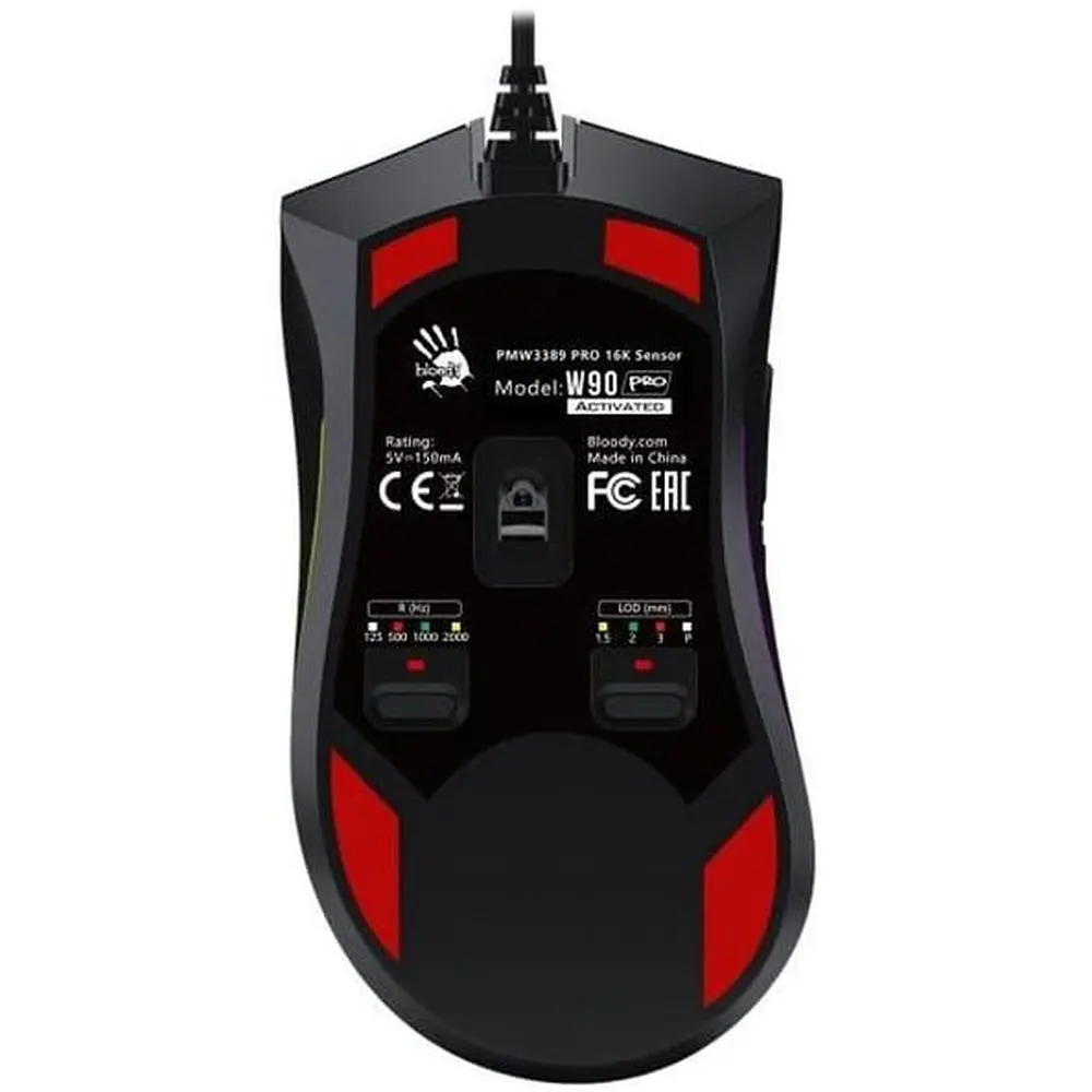 Мышь A4Tech Bloody W90 Pro Stone black - фото 3