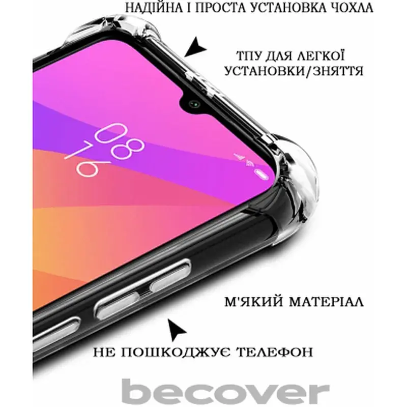 Чохол до мобільного телефона BeCover Anti-Shock Xiaomi Redmi 13 Clear (711545) - фото 3