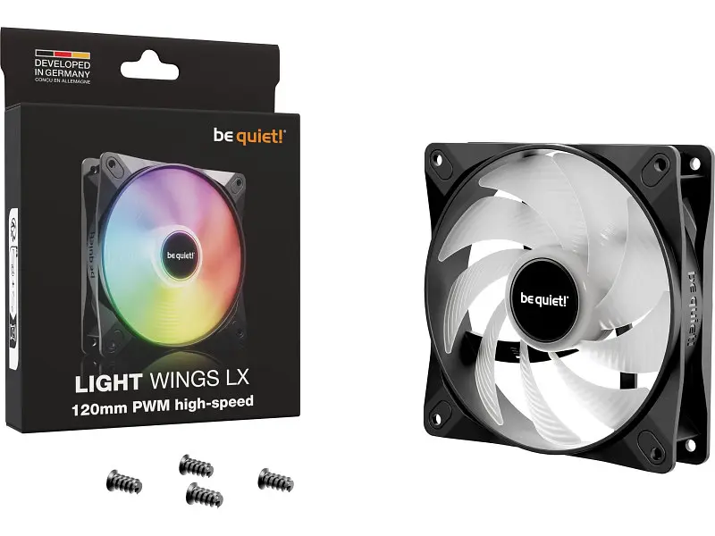 Вентилятор для корпусу Be quiet! LIGHT WINGS LX 120mm PWM high-speed (BL123) - фото 4