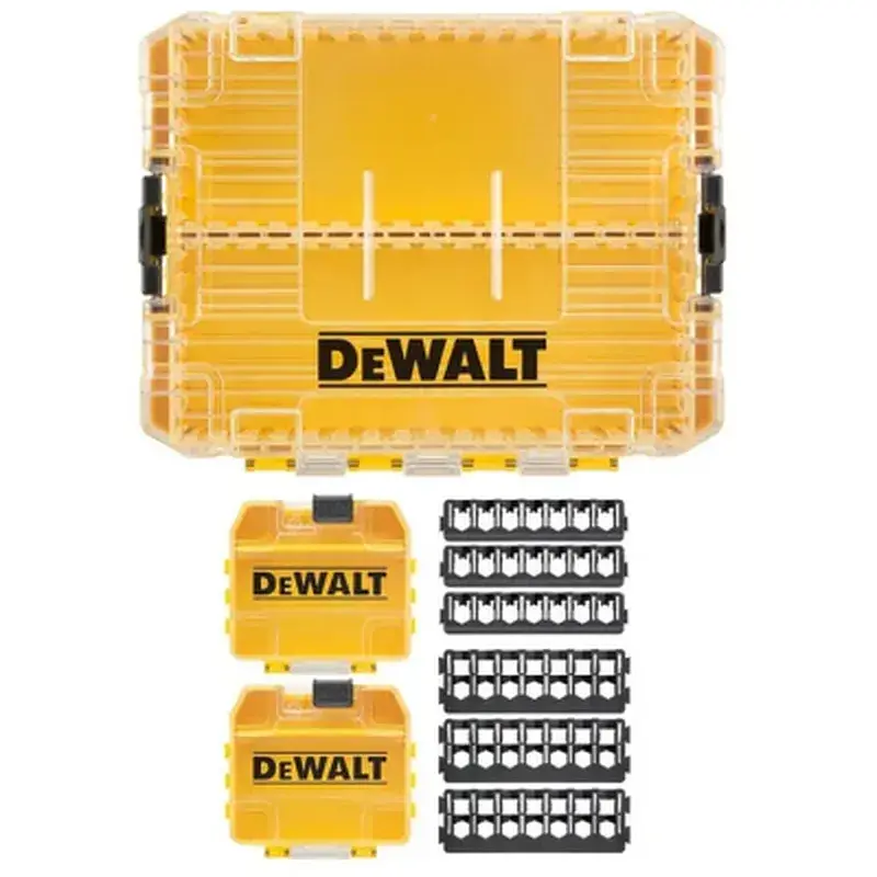 Ящик для інструментів DeWALT для біт системи TSTAK Tough Case М із футляром-2 шт, касетами для біт 6 шт. (DT70803) - фото 3