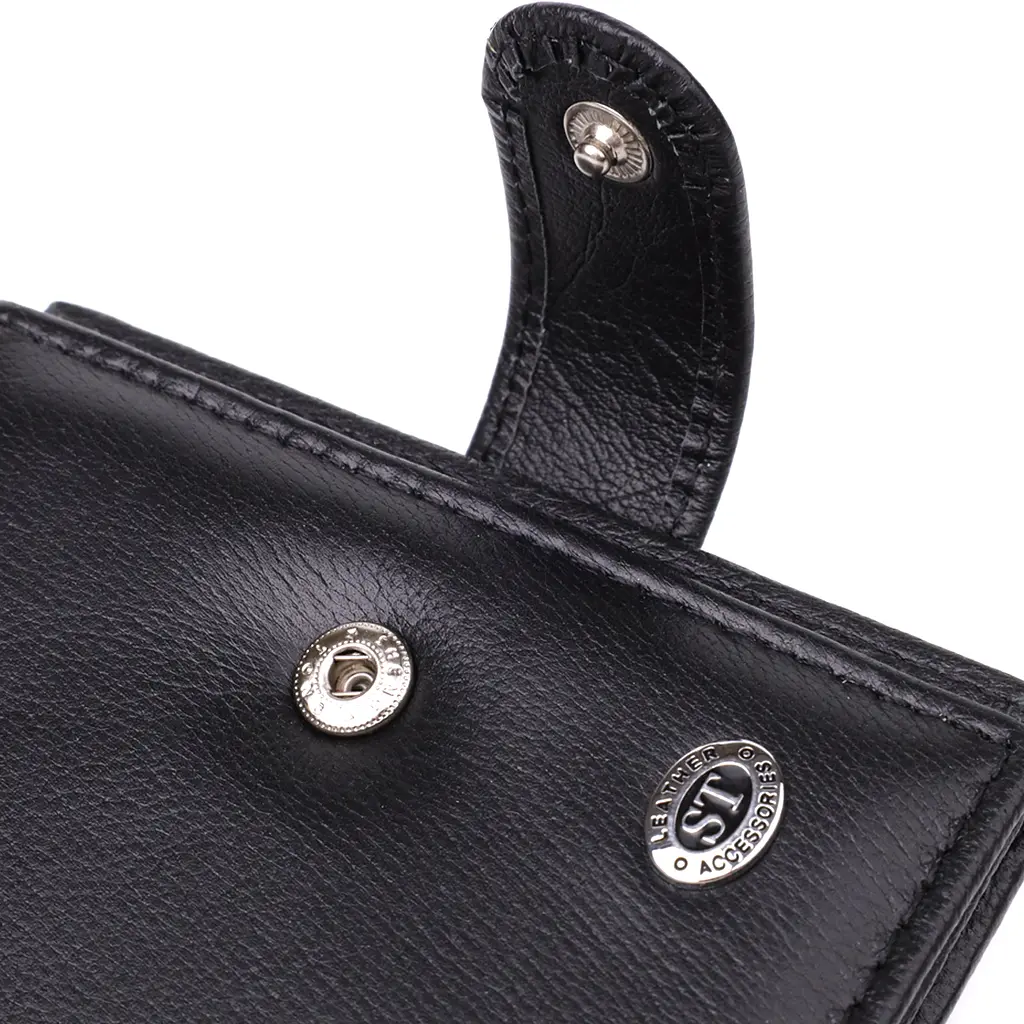 Мужской кошелек вертикальный из натуральной кожи ST Leather 7.5х10.5х1 см acs0029623 - фото 5