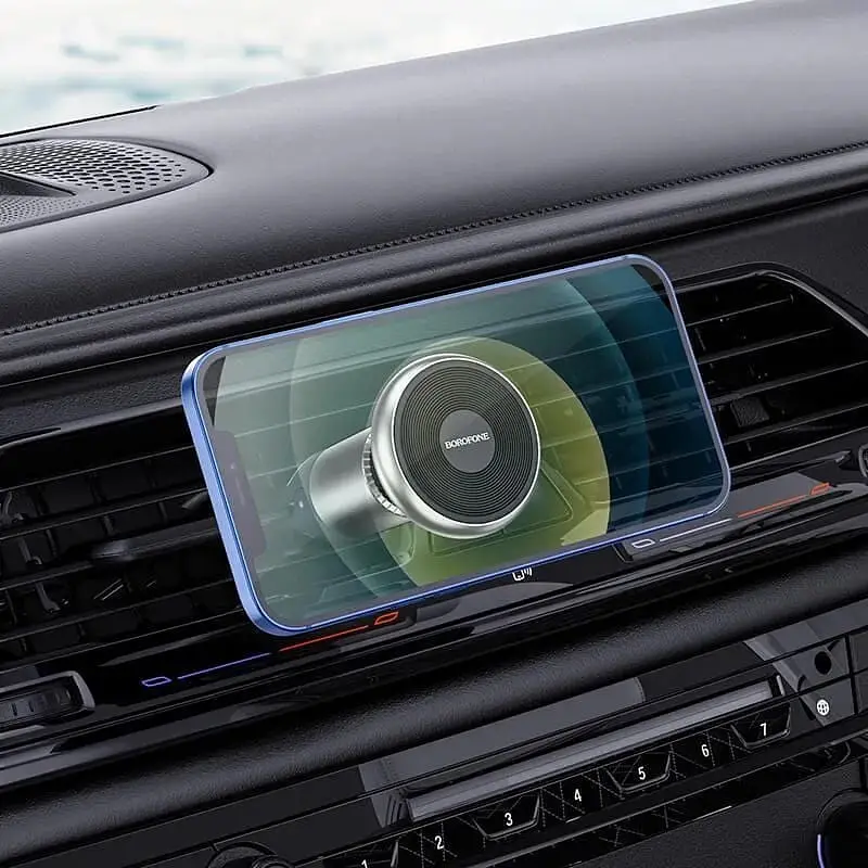 Держатель BOROFONE Cool move air outlet magnetic car holder extended version BH47 - фото 2