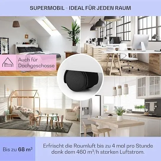 Кондиціонер мобільний Klarstein Grandbreeze Pro 4K 14 000 BTU/4,1 кВт (10035811) - фото 5