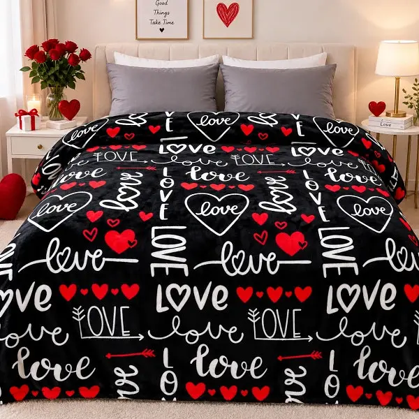 Плед Love You флісовий велсофт Love ly9135 150x200 см - фото 4