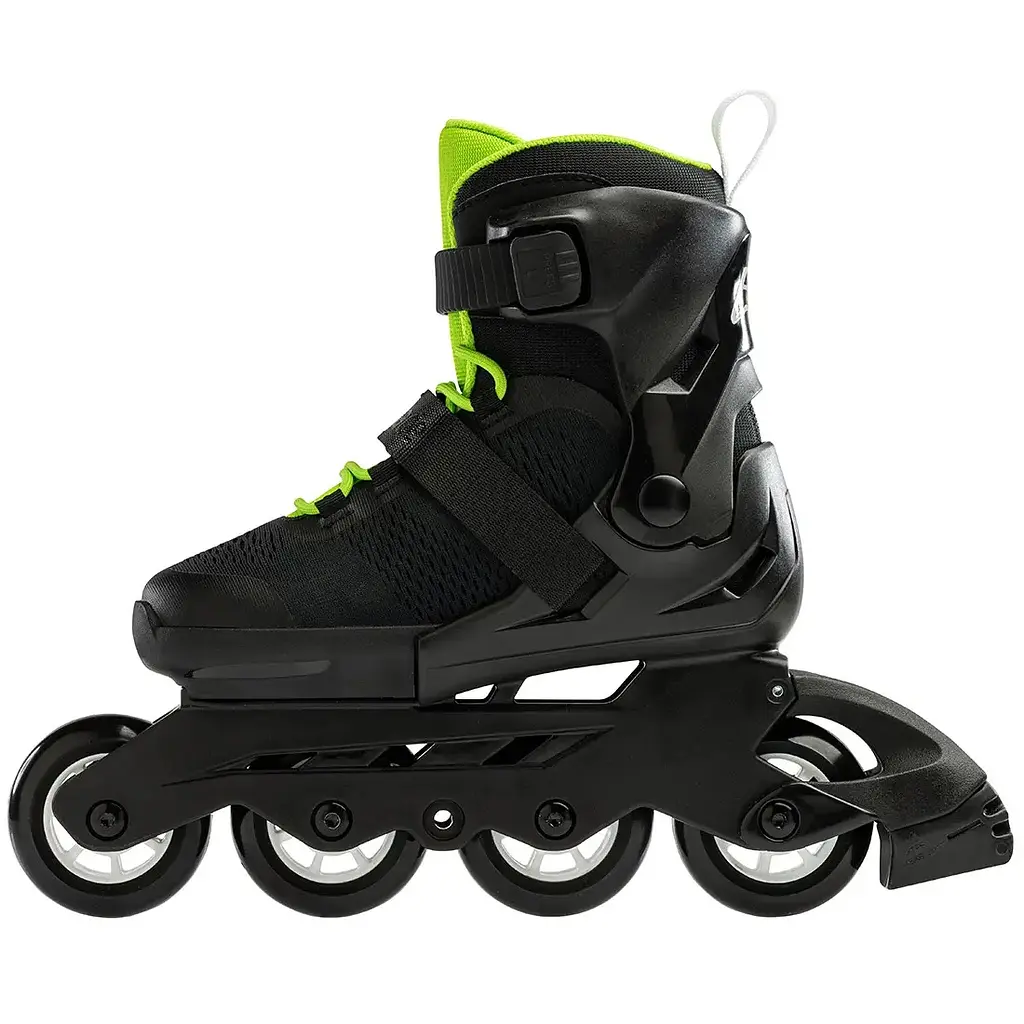 Ролики Rollerblade Microblade 2024 28-32 Чорний-Салатовий - фото 2