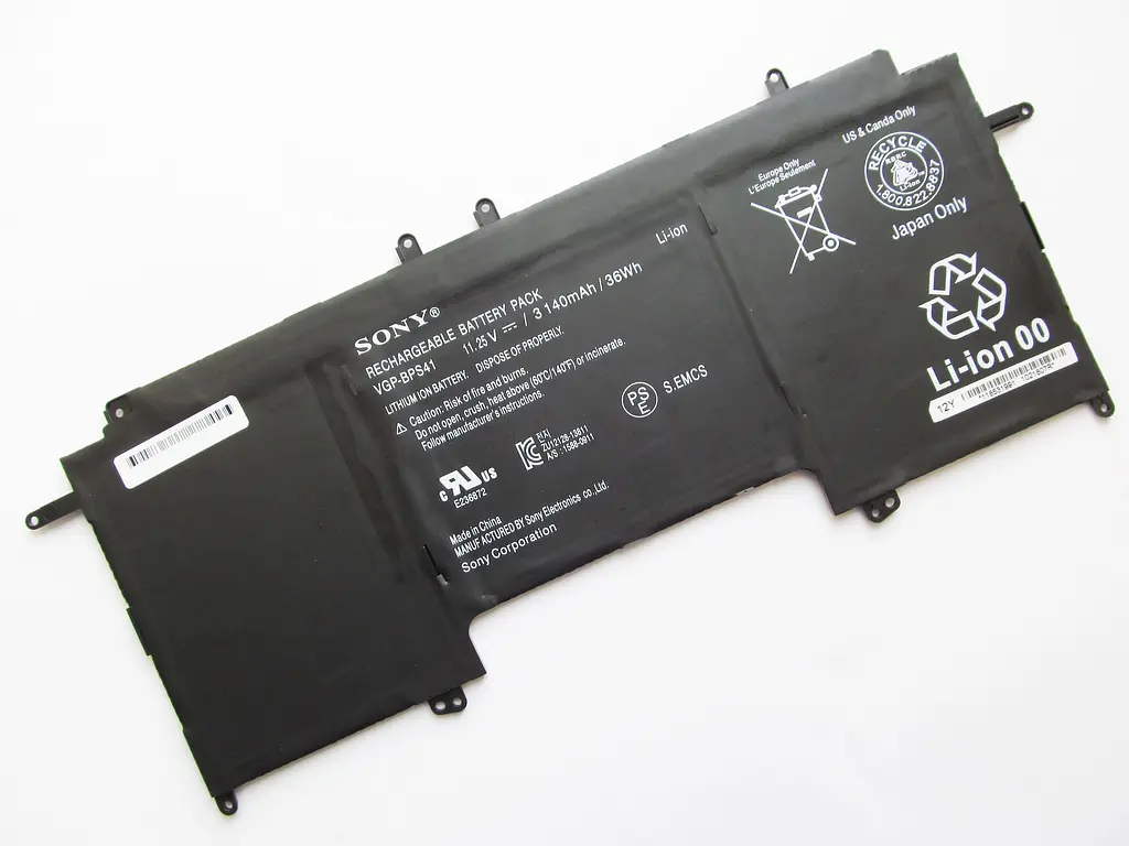 Акумулятор для ноутбука Sony VGP-BPS41, 3140 mAh (36Wh), 3cell, 11.25V, Li-ion, чорний - фото 2