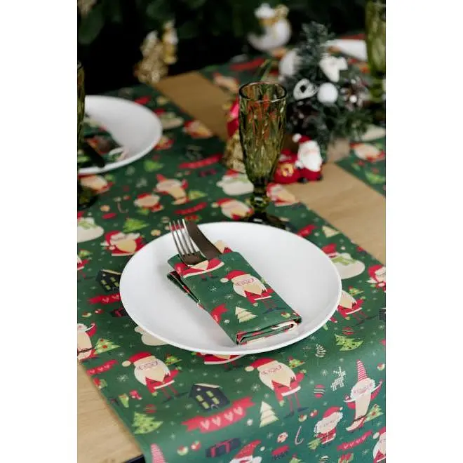 Салфетка Прованс Санта на зеленом 40х40 см (35754) - фото 5