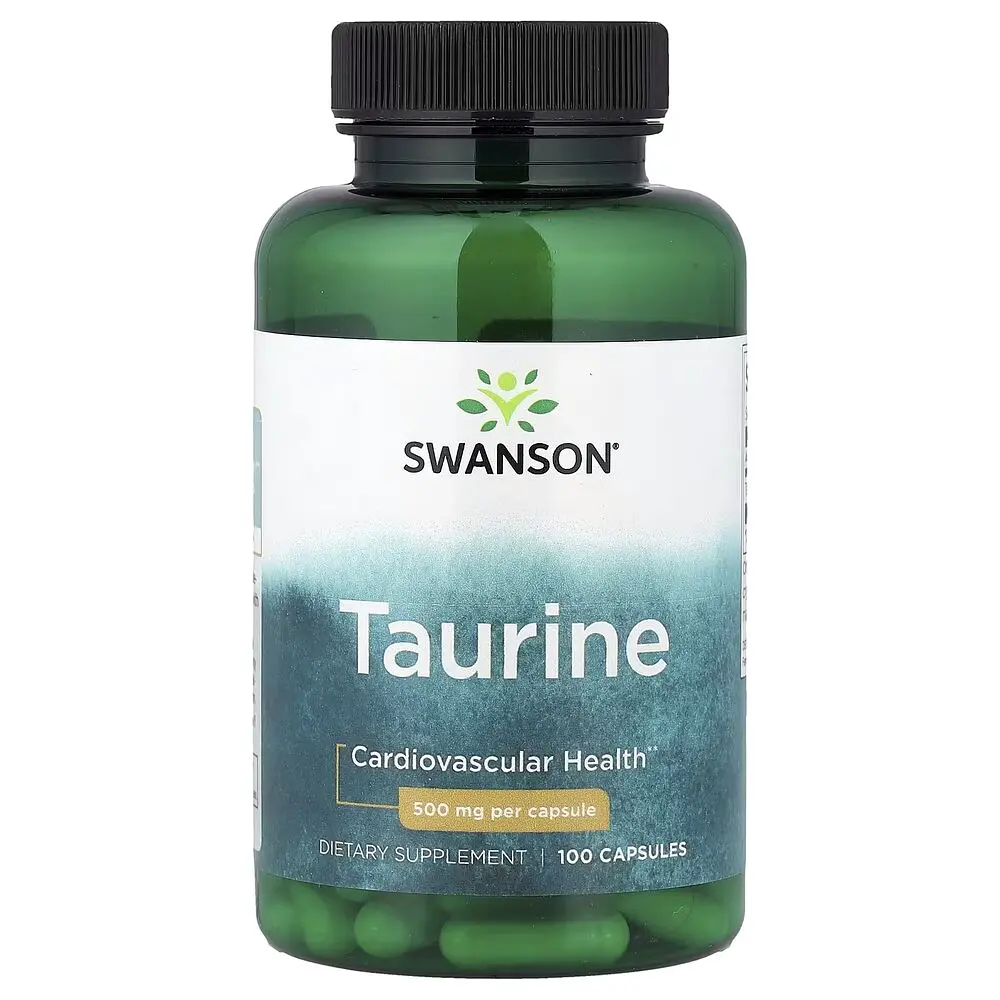 Таурин Swanson Taurine 500 mg, 100 капсул