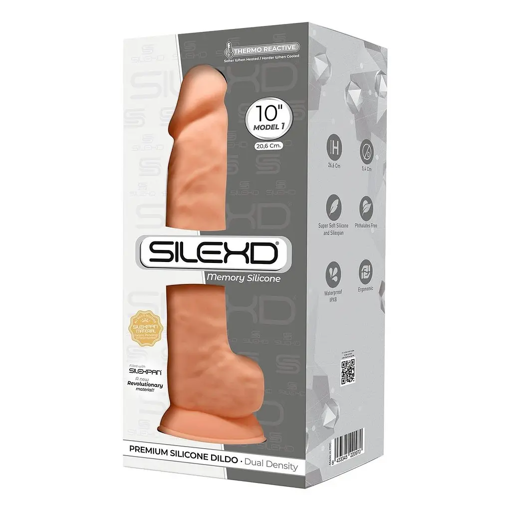 Фалоімітатор реалістичний SilexD Arnold Flesh (MODEL 5 size 10in), двошаровий, силікон + Silexpan - фото 4