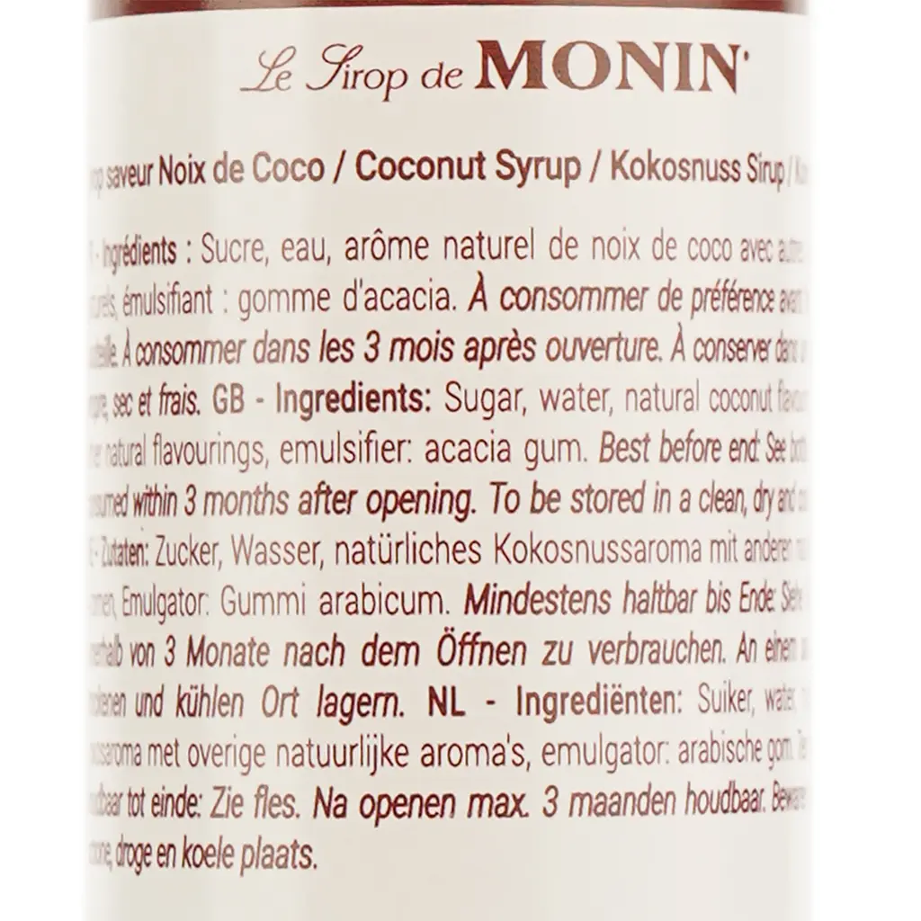 Сироп Monin Кокос, 50 мл - фото 4