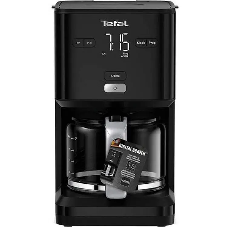 Кавоварка Tefal Smart&light крапельна 1.25 л чорна (CM600810) - фото 2