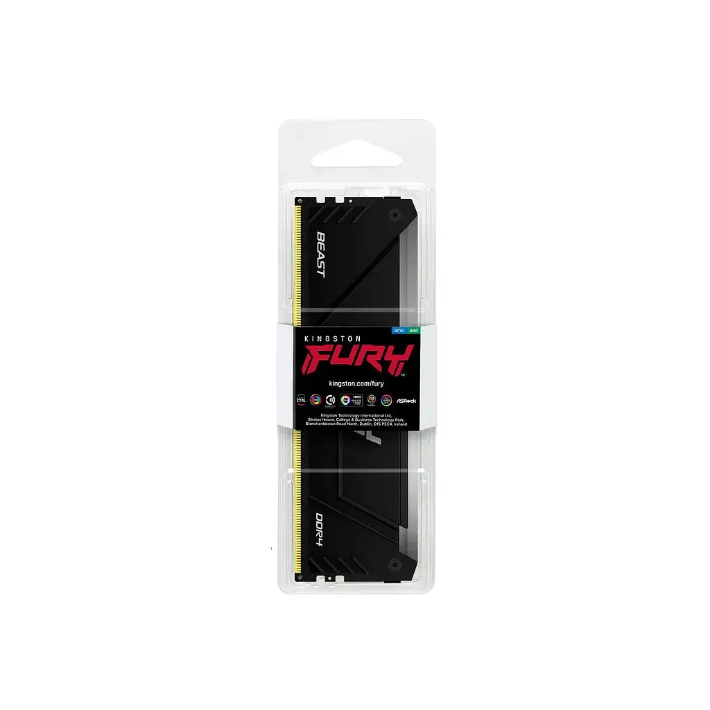 Модуль пам'яті для комп'ютера DDR4 16GB 3600 MHz Beast RGB Kingston Fury (ex.HyperX) (KF436C18BB2A/16) - фото 5