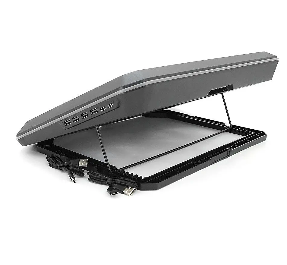 Охолоджувальна підставка для ноутбука 17.3 дюйма Ice Coorel A-5 2xfan 2300RPM - фото 2