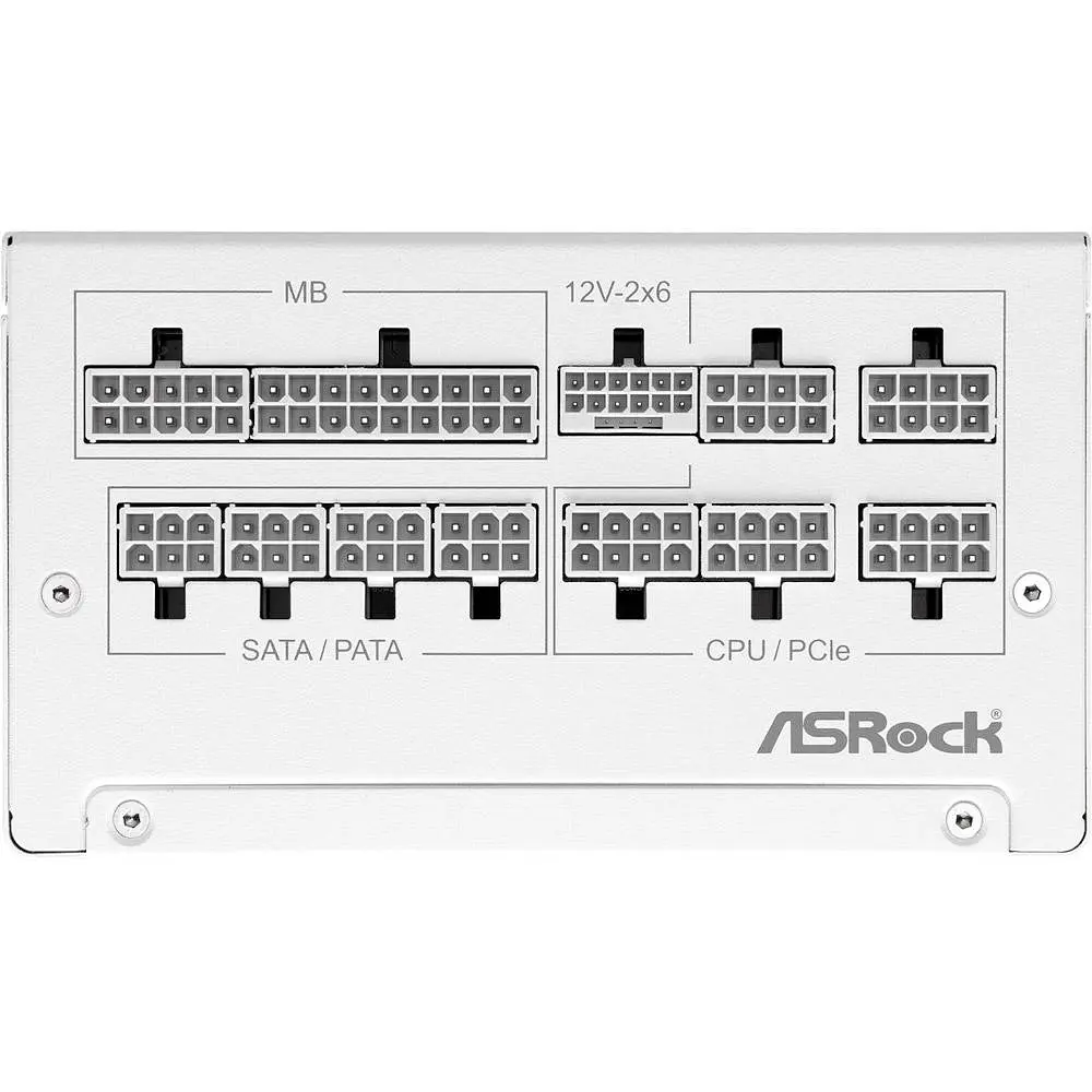 Блок питания ASRock Steel Legend 850W ATX 3.1 80+ Gold White (SL-850GW) - фото 3