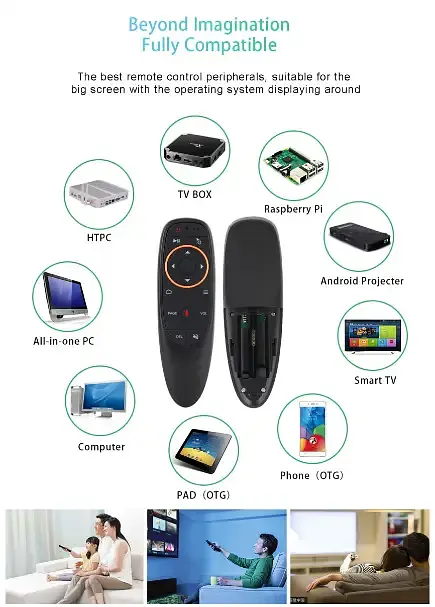 Пульт керування Air Mouse G10S з голосовим керуванням і гіроскопом для Android TV приставок - фото 7