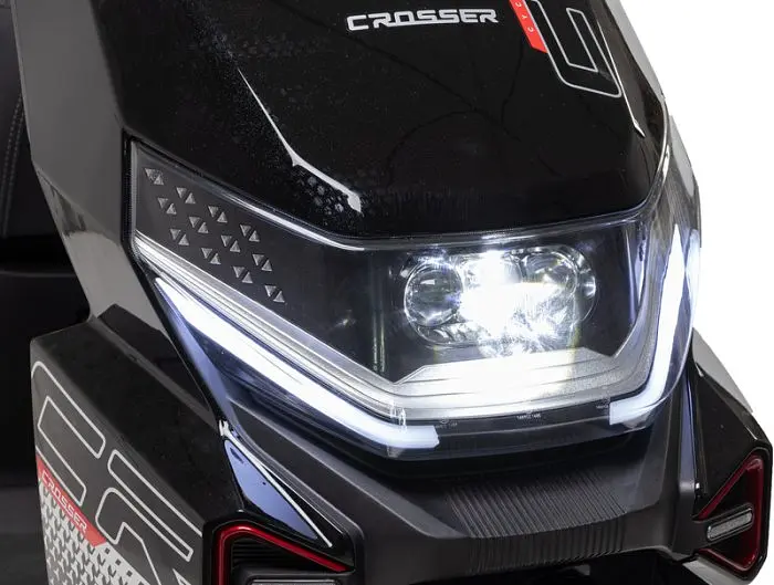Электроскутер Двухместный Crosser CR20 (2500W, 72V/30Ah) Серый - фото 2