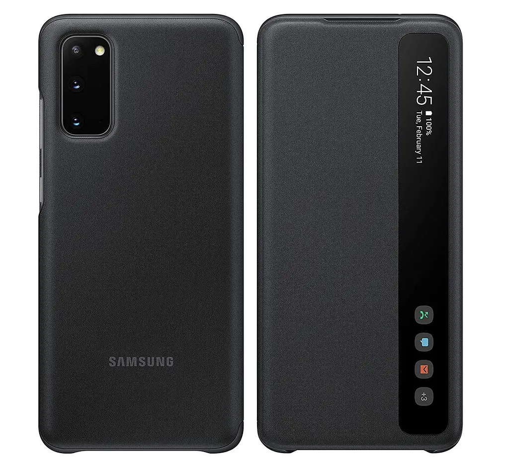 Оригінальний чохол-книжка S-View Clear View Cover EF-ZG980CBEGRU для Samsung Galaxy S20 5G Чорний - фото 3