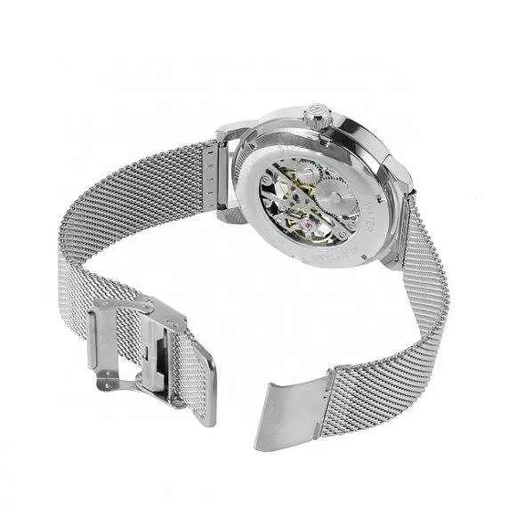 Чоловічий наручний годинник Forsining Aston Silver - фото 6