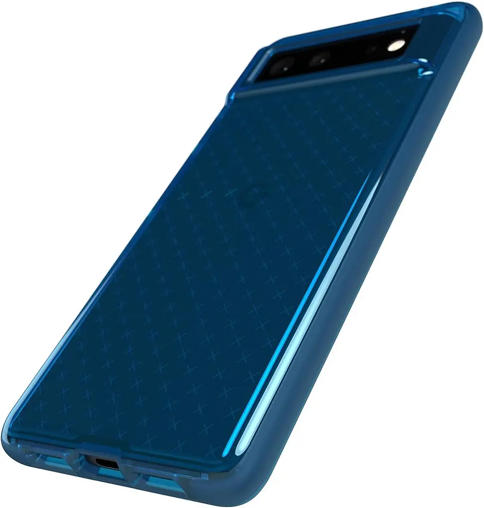 Оригінальний протиударний чохол Tech21 Evo Check для Google Pixel 7 Blue (T21-9958) - фото 2