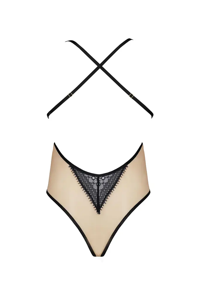 Эротическое боди Casmir Denerys Body L/XL бежевый - фото 4
