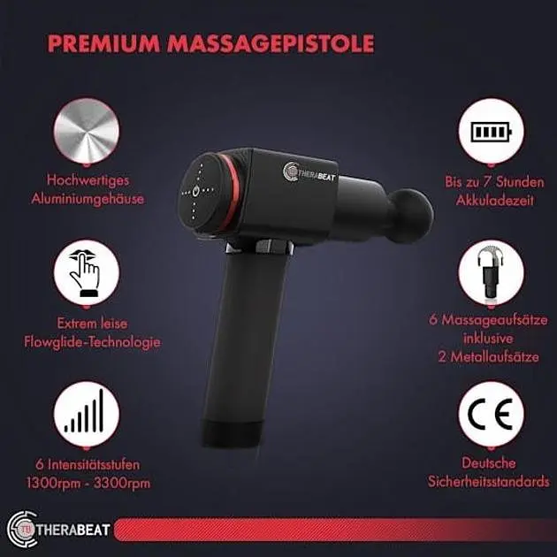 Массажный пистолет Klarstein Therabeat Tofta Massager (10041142) - фото 6