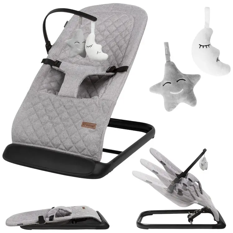 Крісло-гойдалка Kidwell Laro Full Grey/Black - фото 3
