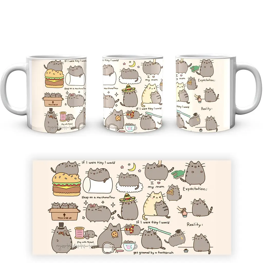 Кухоль GeekLand Pusheen Пушин PC 02.25 330 мл білий - фото 4