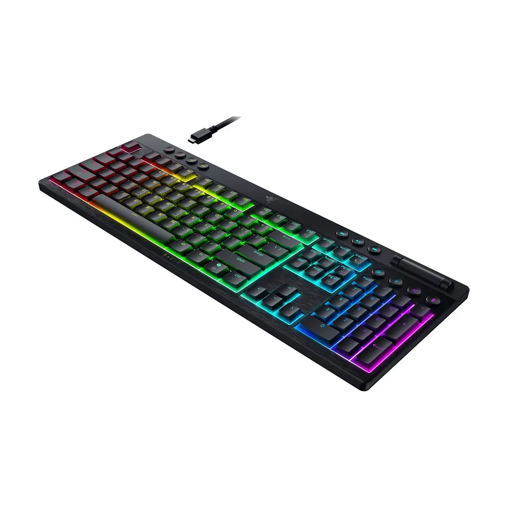 Клавіатура Razer BlackWidow V4 Low-Profile Wireless/Bluetooth/USB Yellow Switch UA Black (RZ03-05271500-R3M1) - фото 6
