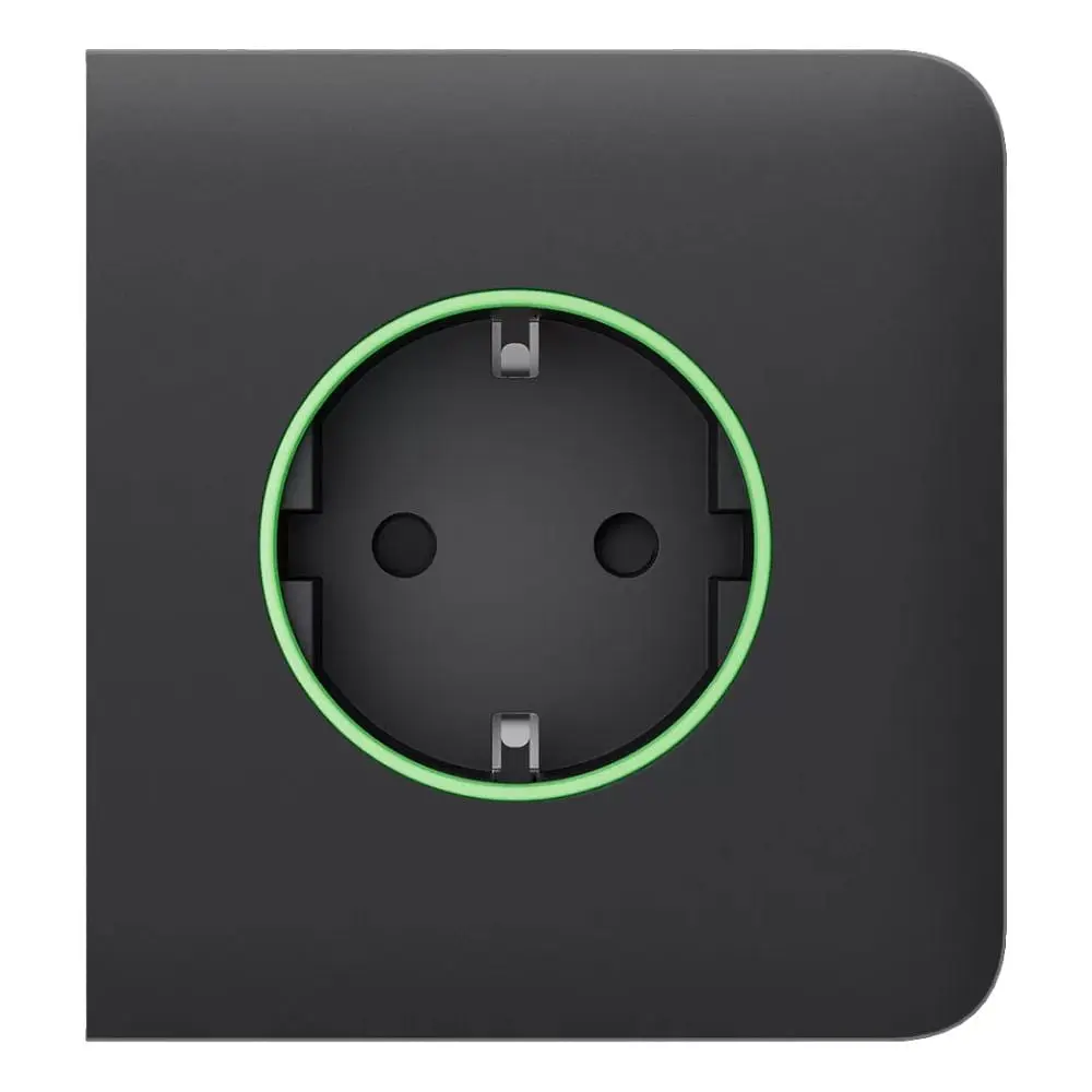 Фронтальна панель Ajax SideCover (smart) [type F] [55] ASP graphite/графіт для розумної розетки Outlet (type F) (26-00352) - фото 2
