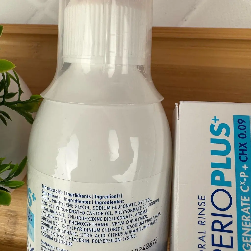 Ополіскувач для ротової порожнини Curaprox Perio Plus Regenerate CHX 0,09% для лікування гінгівіту та пародонтозу 200 мл - фото 2