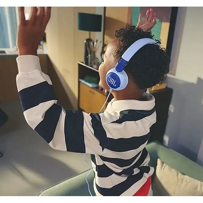 Детские наушники проводные JBL Junior 320 (JBLJR320BLU) голубые - фото 6