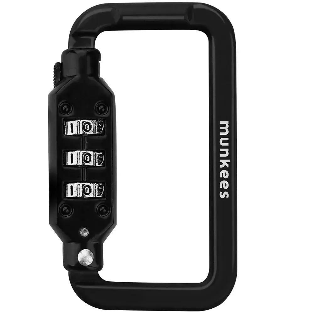 Карабин Munkees 35942 Combi Lock Carabiner Square Черный - фото 2