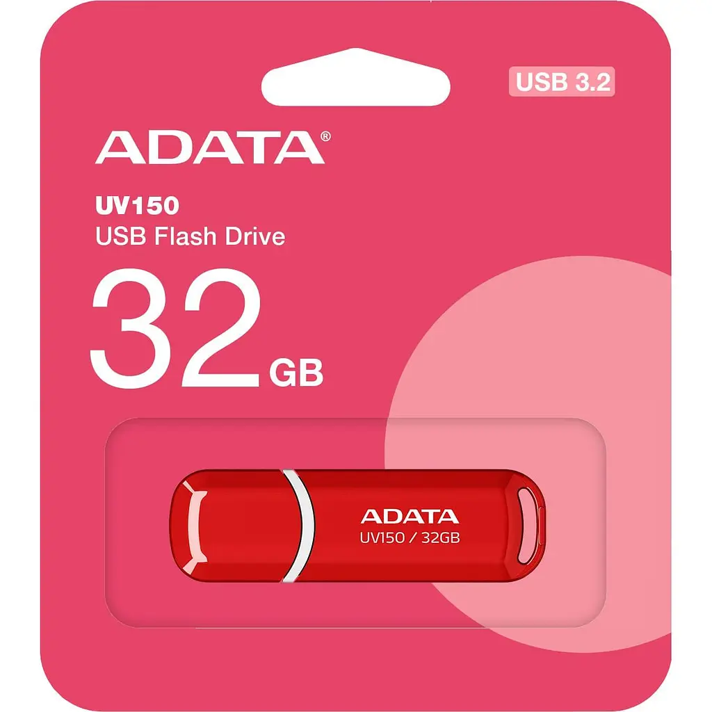 Флеш-накопичувач Adata USB A-DATA USB 3.2 UV150 32Gb Red (AUV150-32G-RRD) - фото 2