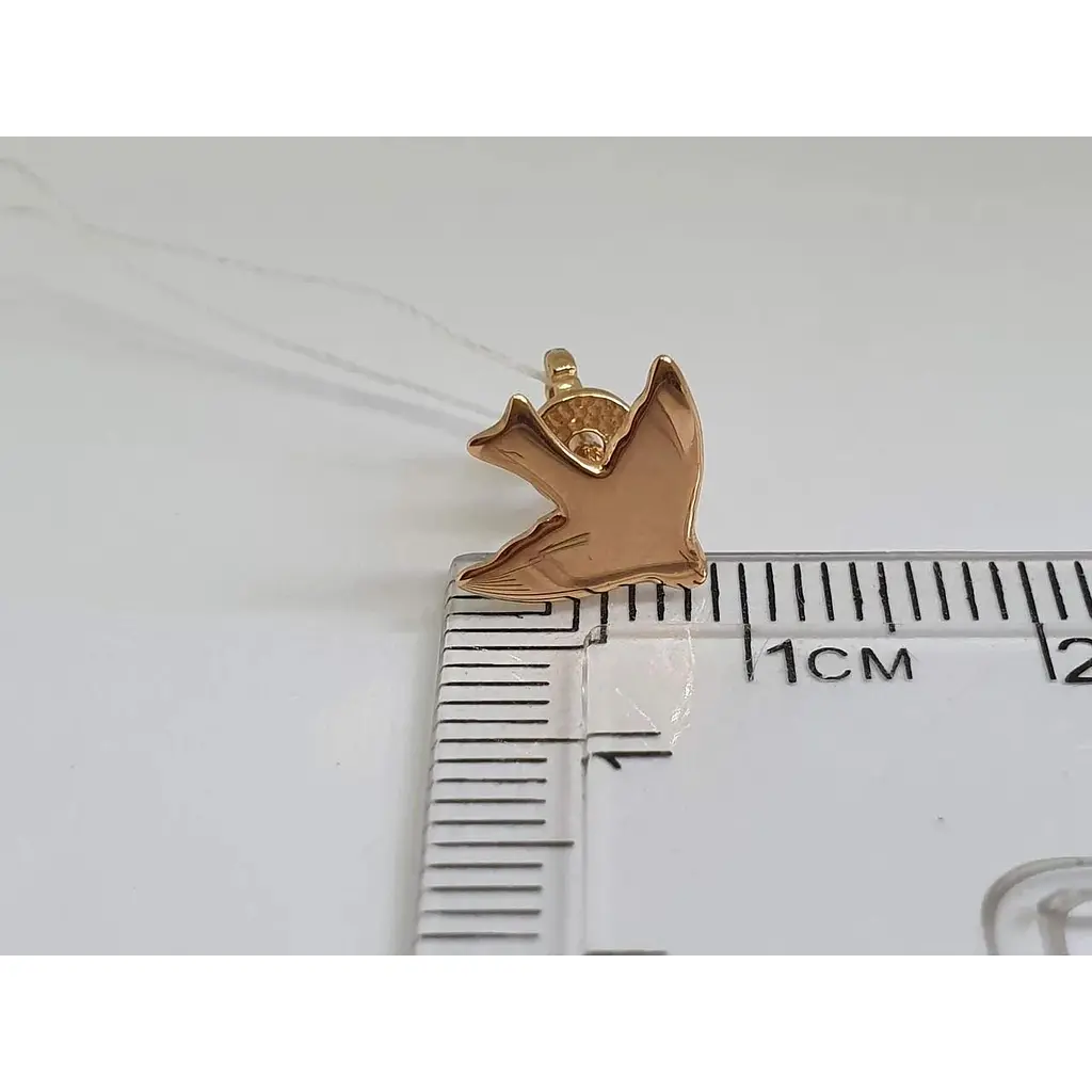 Золотые серьги-пуссеты Империя золота Птички. СП664И - фото 4