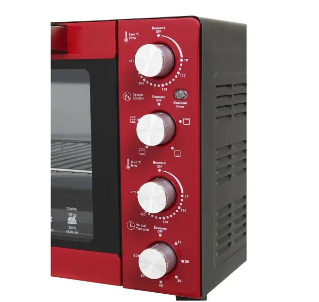 Духовка SATURN ST-EC3305R (червона,50л) - фото 6