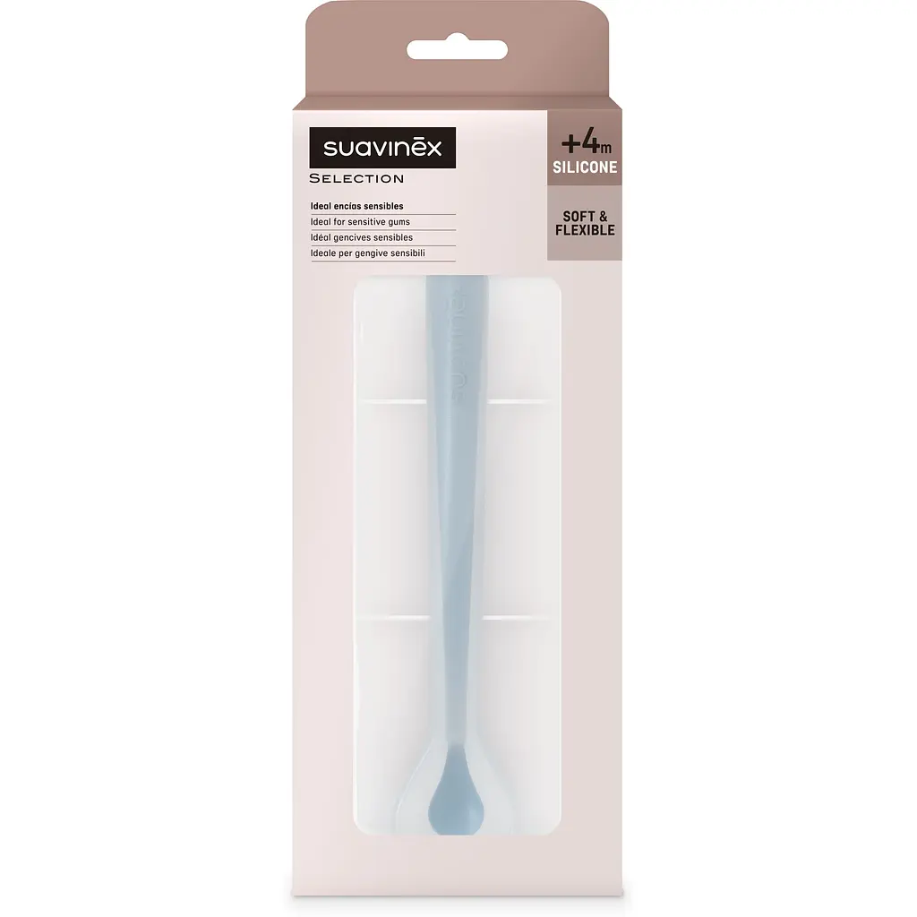 Ложка силіконова Suavinex Colour Essence блакитна (401529) - фото 2