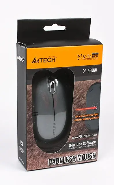 Миша A4Tech OP-560NU USB Black - фото 4