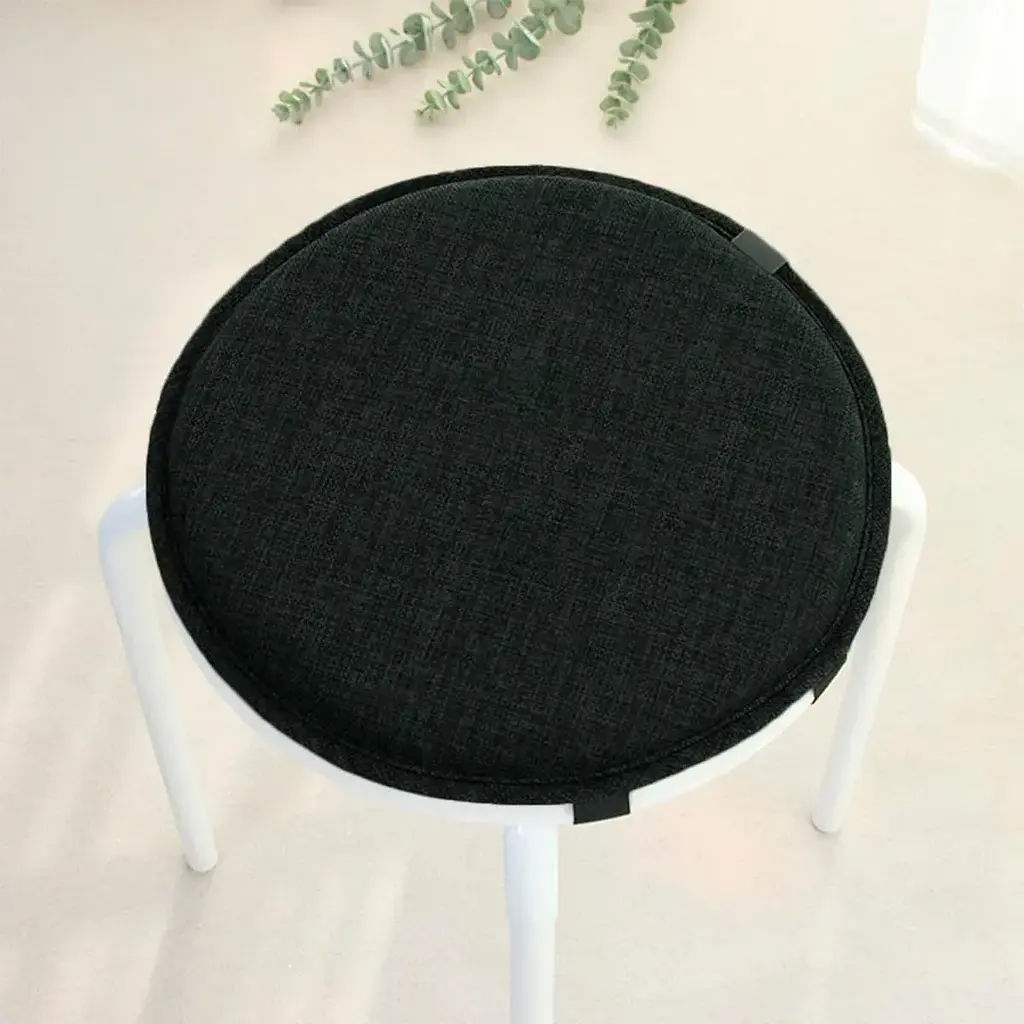 Подушка на стул Supretto круглая на завязках 40x40 см серая (91250001) - фото 6