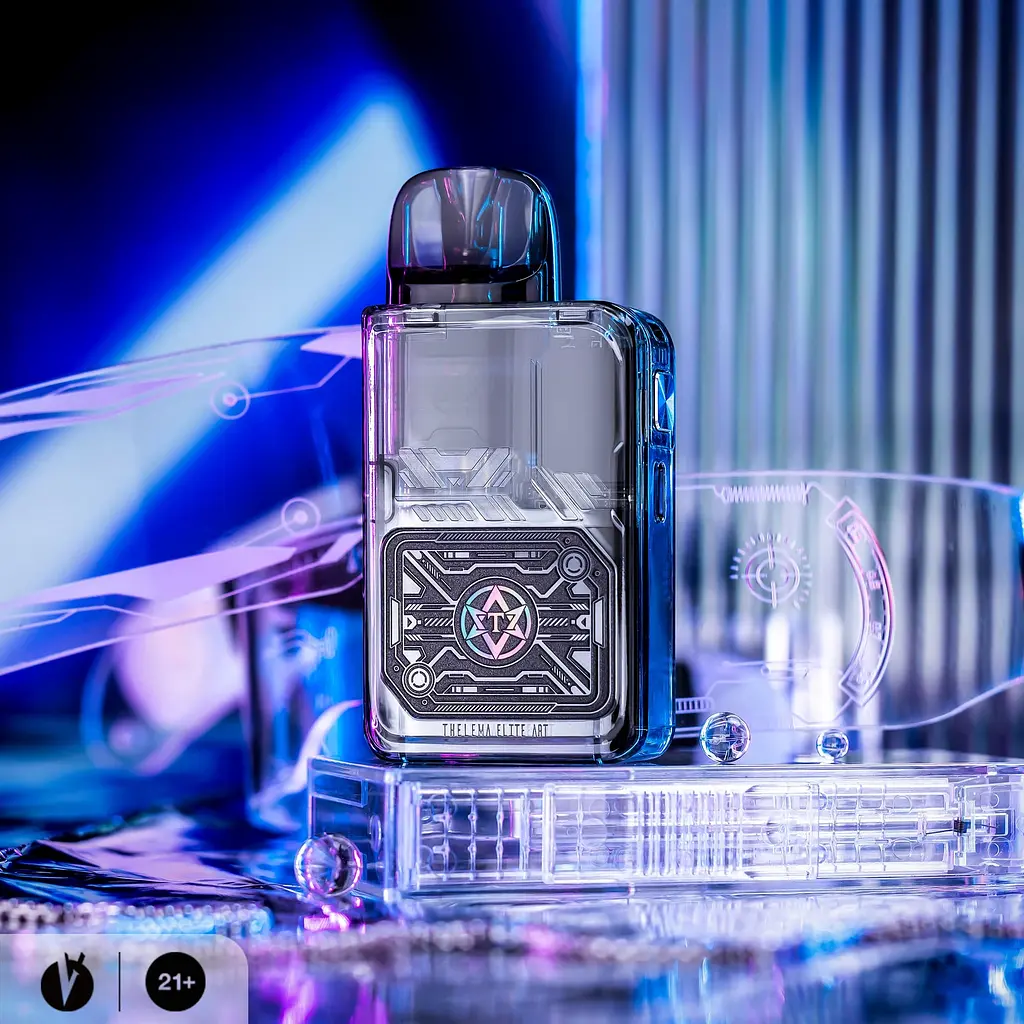 Под-система Lost Vape Thelema Elite Art 40 40 W Pod 1400 mAh 3 ml Kit Cool Tech сіра (16756) - фото 2