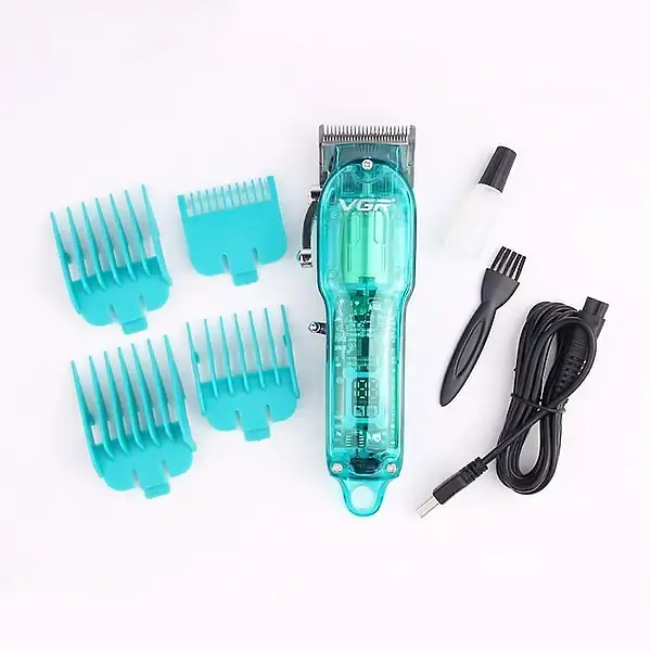 Машинка для стрижки волосся VGR V-660 акумуляторна 5W Green - фото 4