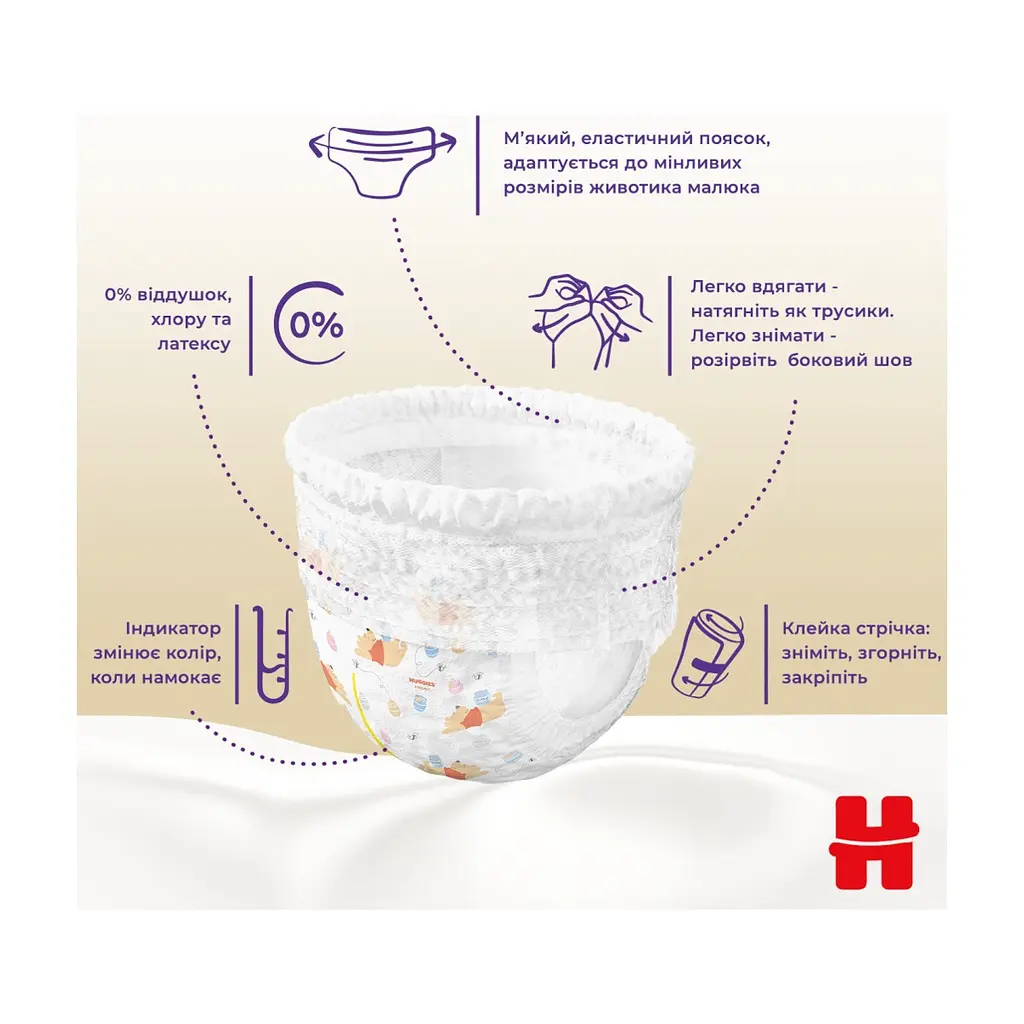 Підгузки Huggies Extra Care Розмір 6 (15-25кг) Pants Box 60 шт (5029053582429) - фото 10