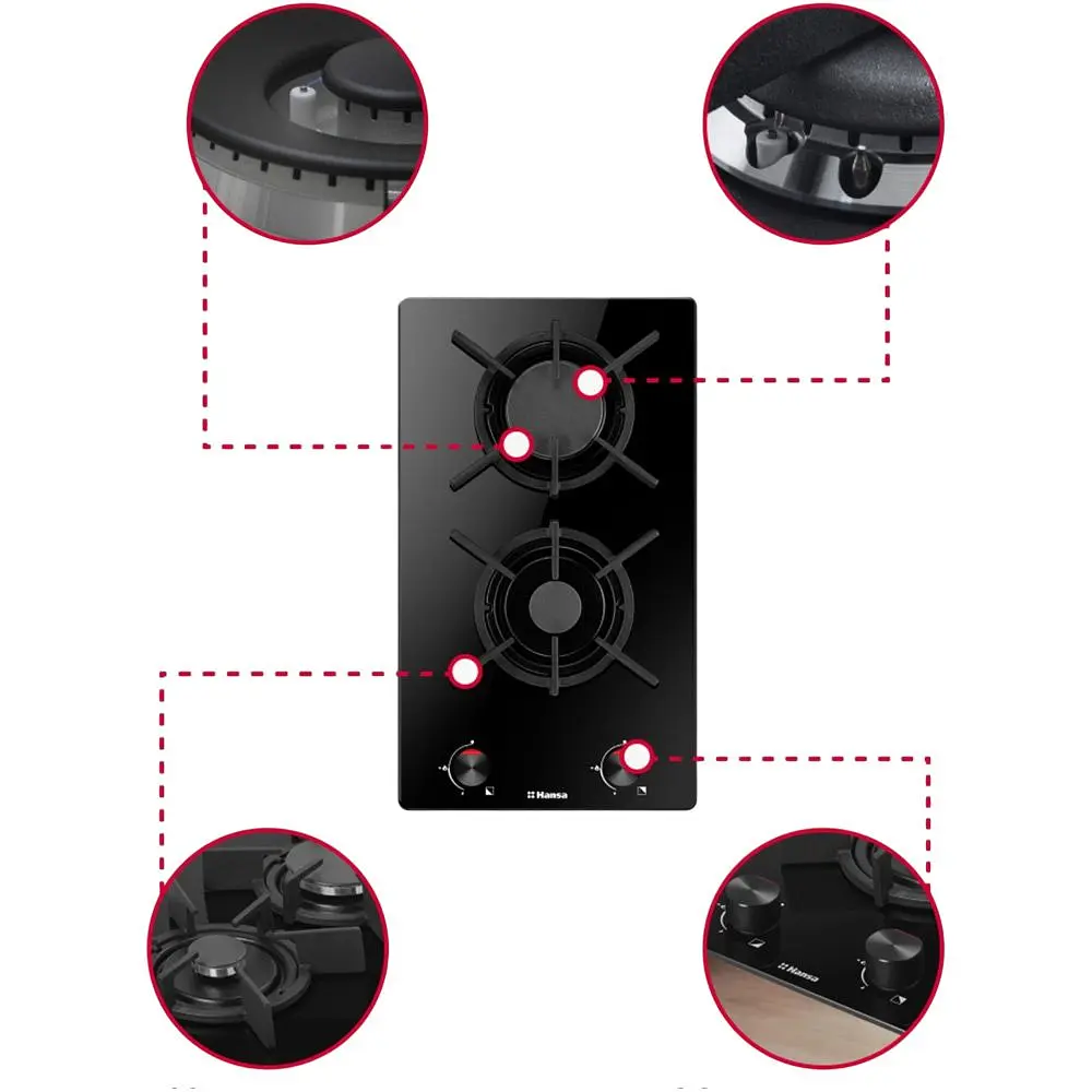 Газова варильна поверхня Hansa BHKS310300 [138099] - фото 5
