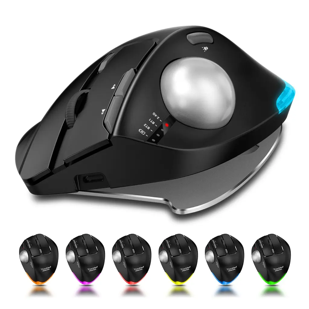 Миша бездротова Zelotes F-33 з трекболом та акумулятором - фото 2