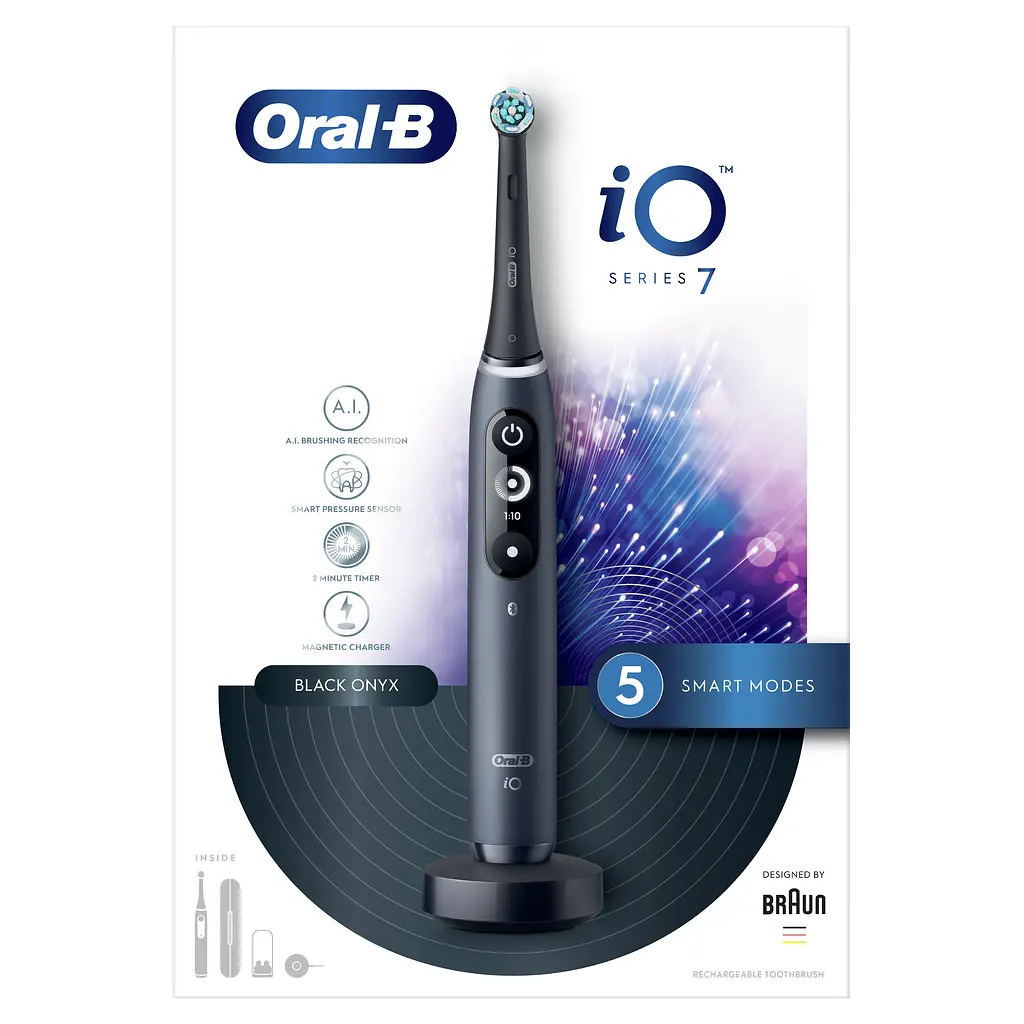 Електрична зубна щітка Oral-B iO Series 7 iOM7.1B2.2BD 3758 Black onyx - фото 4