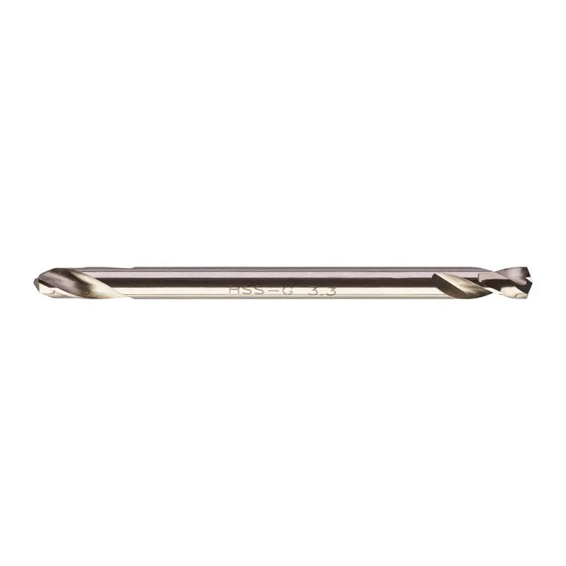 Свердло по металу HSS-G MILWAUKEE, DIN 1412 C, діаметр 3,3х49х12мм, двостороннє, (10шт), пластикова коробка - фото 2