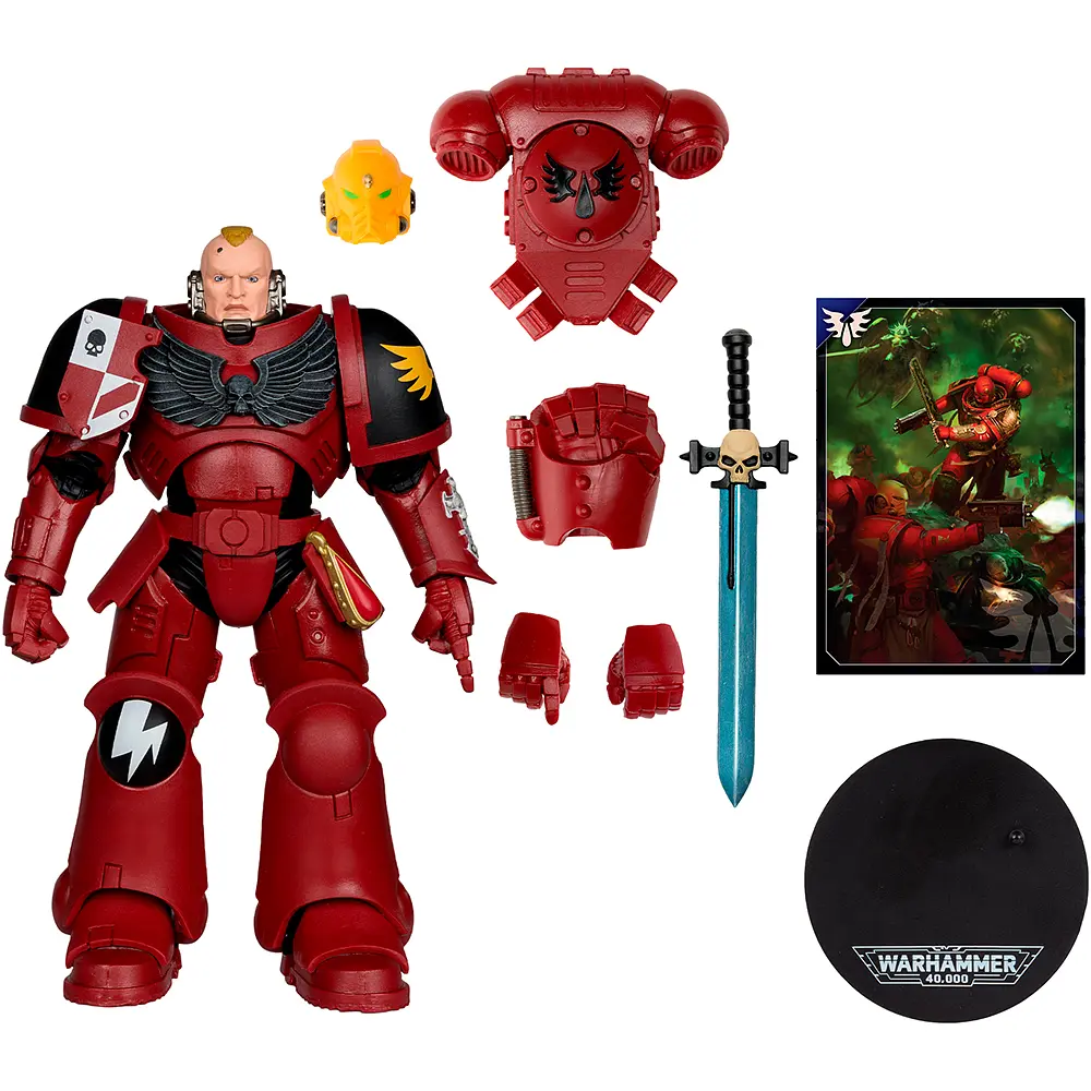 Фигурка Warhammer 40K Assault Intercessor Sergeant - Blood Angel - 7in (Вархамер 40К) - фото 2