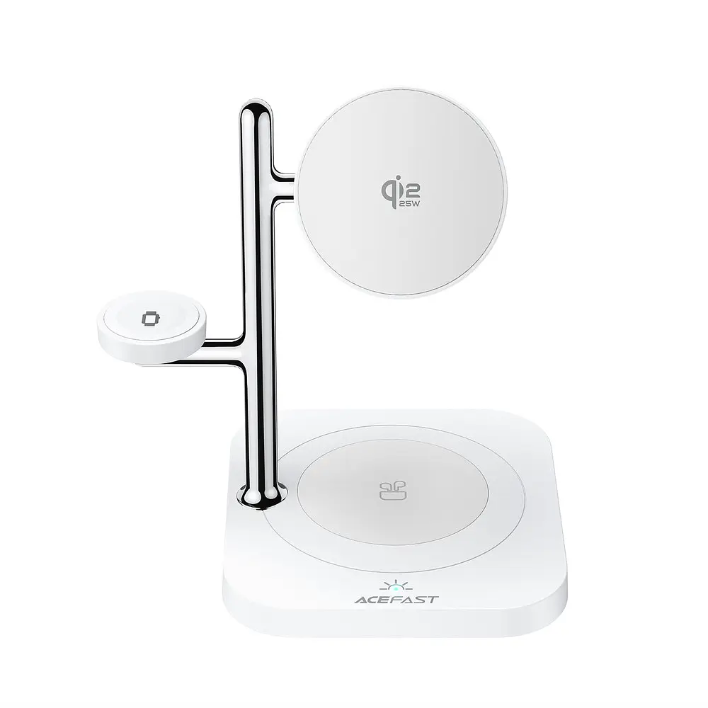 Бездротове зарядне пристрій ACEFAST E39 desktop 4-in-1 wireless charging holder Білий - фото 3