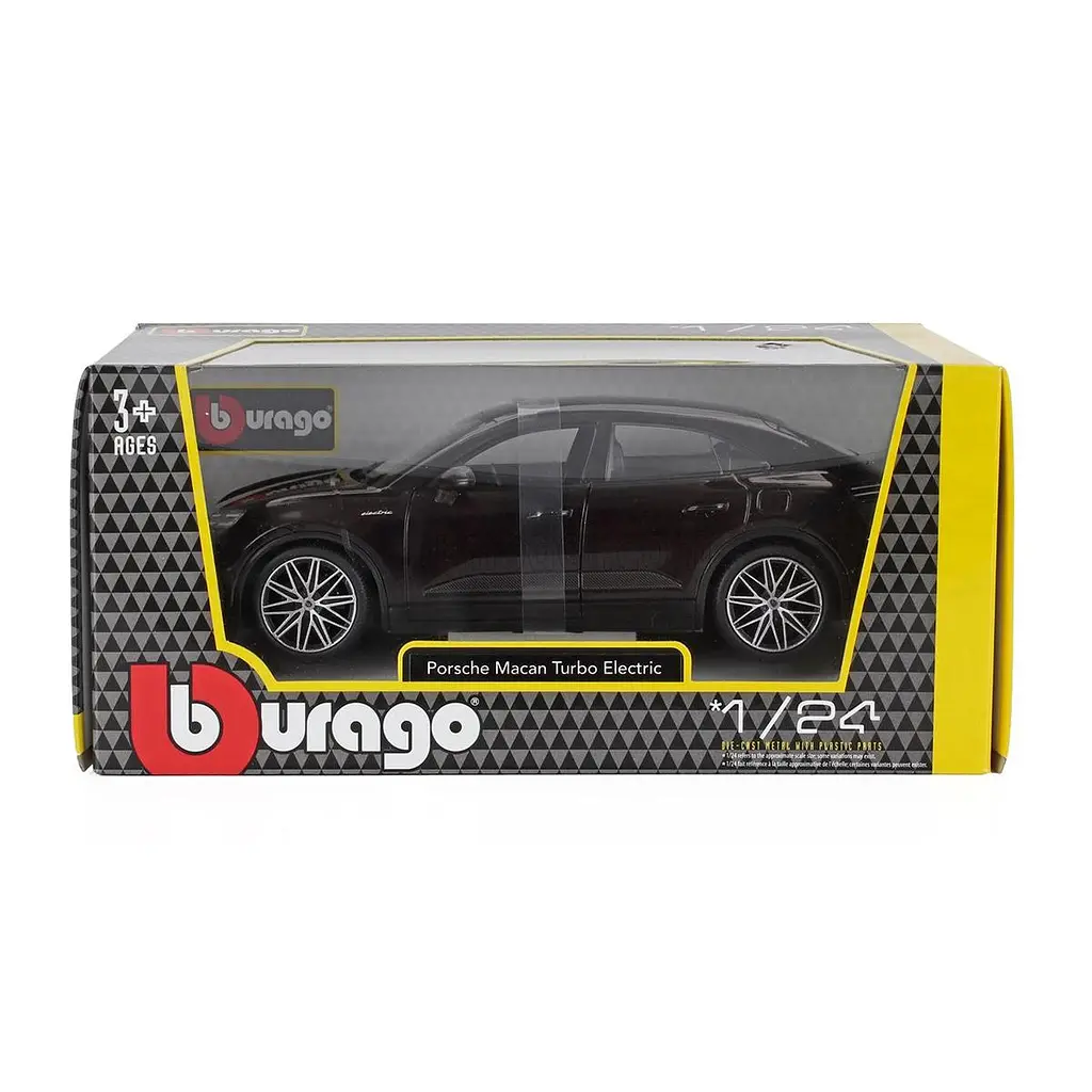 Автомодель - PORSCHE MACAN 4 ELECTRIC (чорний, 1:24) Bburago 18-21114 - фото 5