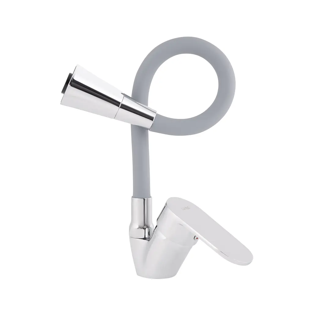 Змішувач для кухні Lidz Tani 008F3 із гнучким виливом (k40) LDTAN008F3GCR39507 Grey / Chrome - фото 3